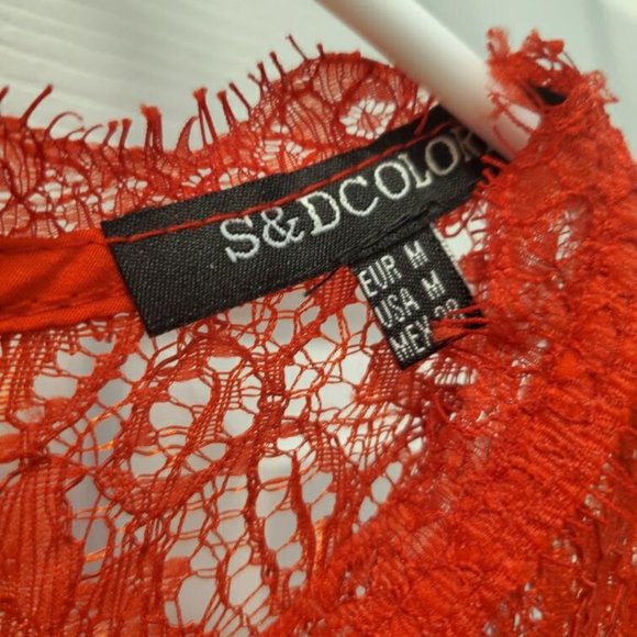 S&D Colo Red Lace Dress - Picture 3 of 8